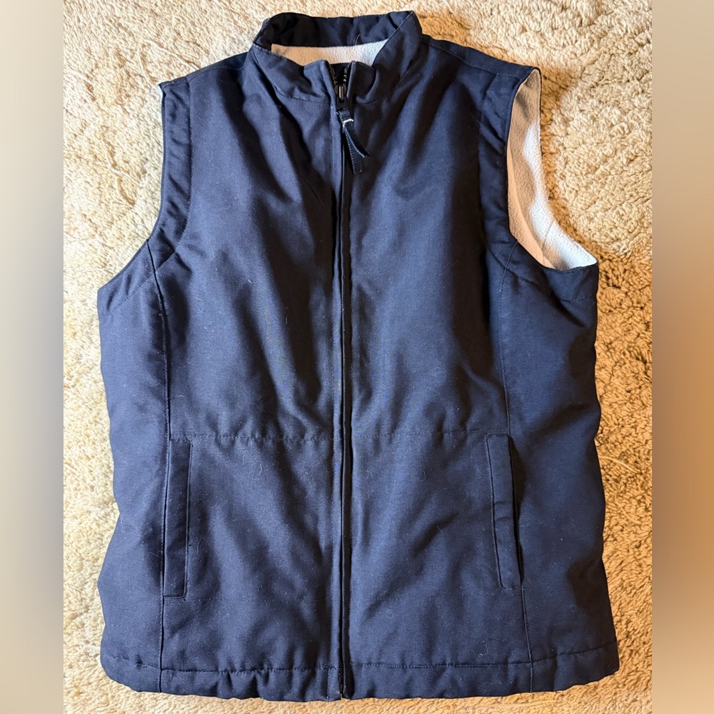 Old Navy Blue Fleece Lined Vest